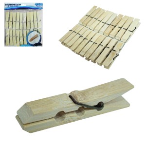 PRENDEDOR MADEIRA C/20 (635718) CLEAN TECH