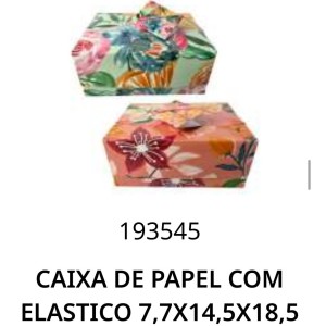 CAIXA PAPEL C/ELASTICO (7,7X14,5X18,5) 235759 RIO TIJCUAS