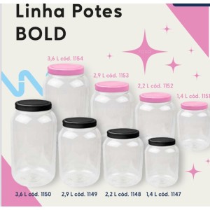 POTE BOLD 3,6LT (TAMPA PRETA) 105144 PANAMBY