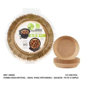 FORMA DESCARTAVEL RED*16CM (50PC) 174079 HM