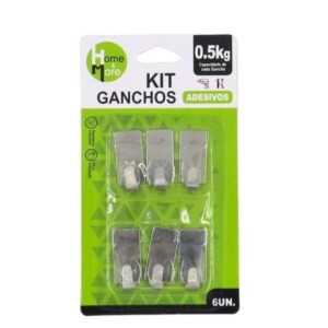 GANCHO C/6 INOX (RETANG) 176547 HM