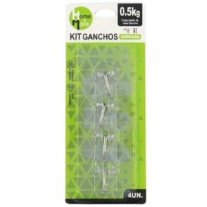 GANCHO C/4 QUAD (TRANSP*ADESIVO*INOX) 176561 HM