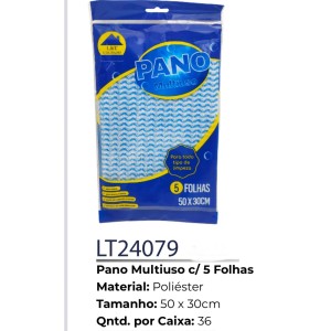 PANO MULTIUSO C/5 (PERFEX 50X30CM) 507502 H-100