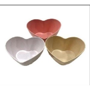 TIGELA BAMBU ECOLOGICO 420ML (CORACAO)  /345846 FU XING