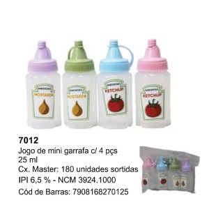 FRASCO P/MOLHOS MINI  X 4 (25ML) 270125 AMIGOLD