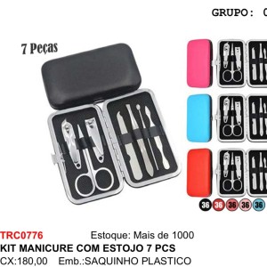 KIT MANICURE NO ESTOJO (7 PCS) 907764 TOP RIO