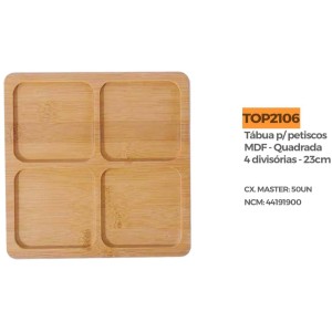 PETISQUEIRA MDF QUADRADA (4 DIV) 160669 TOP UTIL