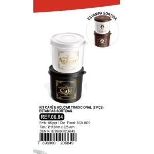 CJ POTE CAFE/ACUCAR (1LT*LUXO) 206849 INJETEMP