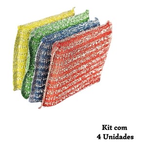 ESPONJA C/4 P/LIMPEZA 910500 ESTRELAS