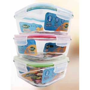 POTE VIDRO C/TRAVA 800ML (QUAD) 913528 SAKES