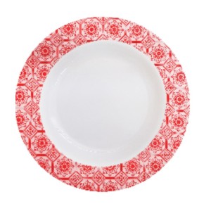 PRATO MELAMINA RASO (VERM*25CM) 902562 SAKES