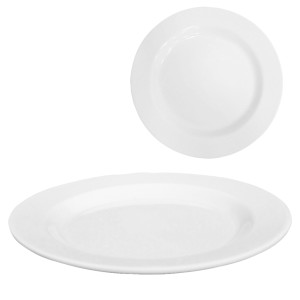 PRATO BRANCO RASO (25CM) 601986 TOP MIX