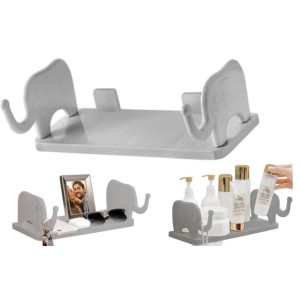 PRATELEIRA SUPORTE ELEFANTE (CINZA) 806756 ARQPLAST