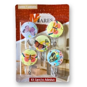 GANCHO C/5 (BORBOLETA) 992659 MARES