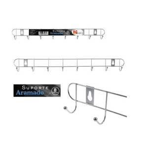 CABIDEIRO C/8 GANCHO (CROMADO) 990488 MARES