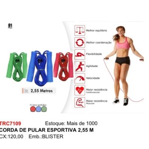 CORDA PULAR*2.55M (ESPORTIVA) 871094 TOP RIO