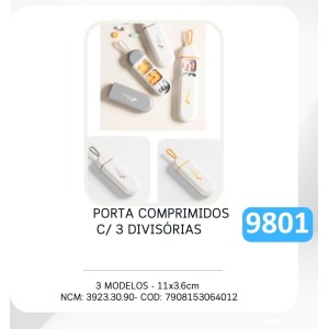 PORTA COMPRIMIDO *ESTOJO* (3 DIV) / 64012 Y888