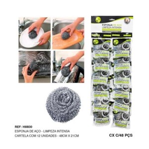ESPONJA ACO AVULSA (CART.C/12) 178091 HM
