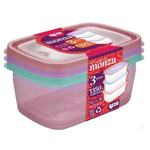 KIT POTE MONZA RET*TRANSLUCIDO*3PCS (1350ML) 511380 AZZU
