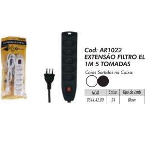 FILTRO DE LINHA  (5 TOMADAS) 216042 STARTOOLS