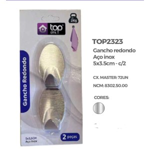 GANCHO C/2 INOX (OVAL) 163660 TOP UTIL