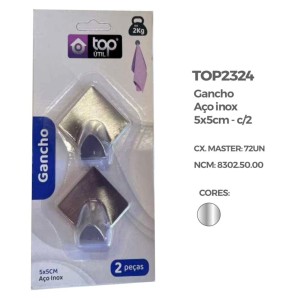 GANCHO C/2 INOX (TRIANGULO) 163677 TOP UTIL