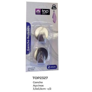 GANCHO C/2 INOX (REDONDO) 163707 TOP UTIL