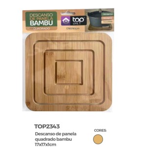 DESCANSO PANELA BAMBU (QUAD*17CM) 163868 TOP UTIL