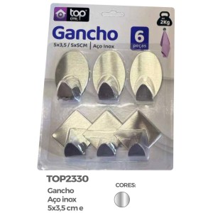 GANCHO C/6 INOX (RED*TRIANG) 163738 TOP UTIL
