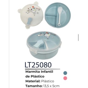 MARMITA INFANTIL RED (C/3 DIV) 509056 H-100