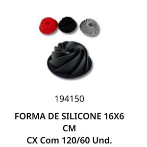 FORMA SILICONE TORCIDA (16X6CM) 242054 RIO TIJUCAS