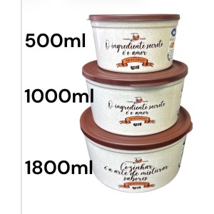 POTE FRASE 500ML (BEJE/MARROM) 910426 AZZU