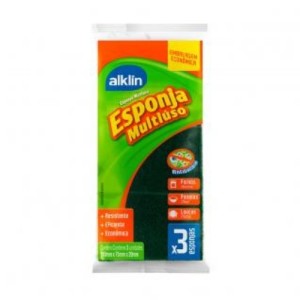 ESPONJA MULTIUSO X 3  /778708  ALKLIN