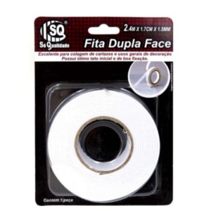 FITA DUPLA FACE*BRANCA (2,4MT) 524878 SQ