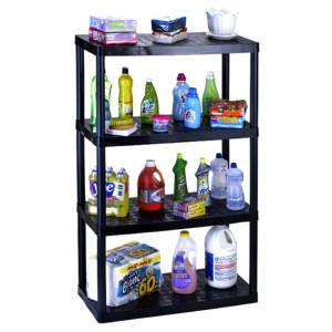 PRATELEIRA *40X80* (C/4 MAXX PRETA) 785786 INJEPLASTEC