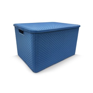 CAIXA RATTAN AZUL (20 LTS) 800747 ARQPLAST