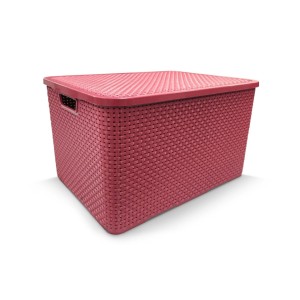 CAIXA RATTAN ROSA (20 LTS) 800754 ARQPLAST