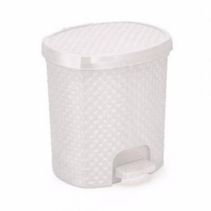 LIXEIRA GR.RATTAN (BRANCA 15 LTS) 904621 PLASNORTHON