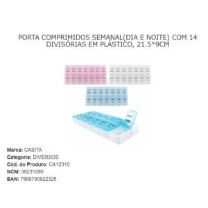 PORTA COMPRIMIDO RET.(14 DIV) 123749 TOP UTIL