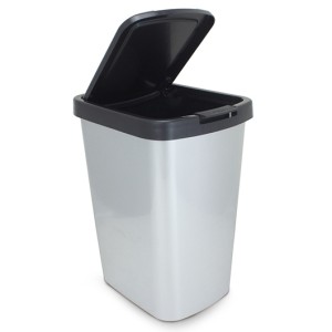 LIXEIRA CLICK RET.INOX (METALIZADA) 75213/89079 ARQPLAST