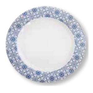 PRATO MELAMINA RASO (AZUL 25CM) 911593 SAKES