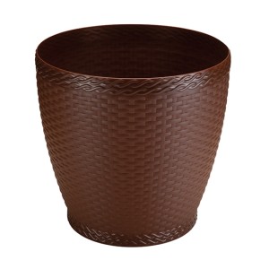 VASO RATTAN MINI (560 COFFE) 705609 INJEPLASTEC