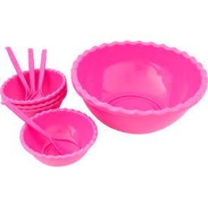 KIT SOBREMESA 9PCS (SALADEIRAS*TALHER)  931969 NOVA ERA