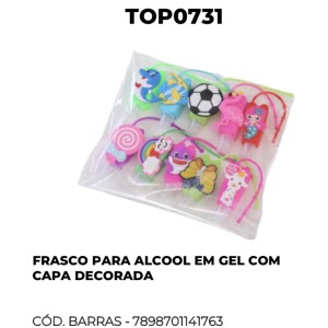 FRASCO P/ALCOOL (CAPA DECORADA) 141763 TOP UTIL